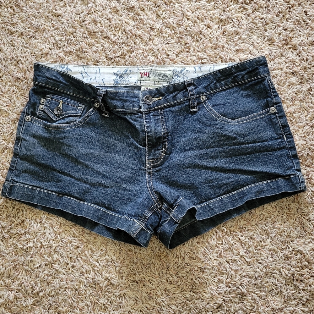 YMI Dark Blue Jean Shorts Juniors Size 11
